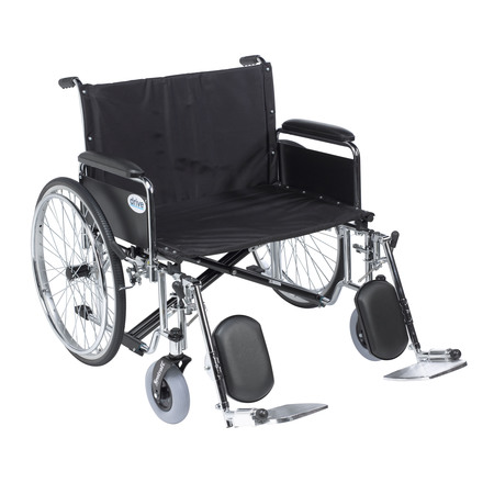 DRIVE MEDICAL Sentra EC Heavy Duty Extra Wide Wheelchair - 28" Seat std28ecdfa-elr